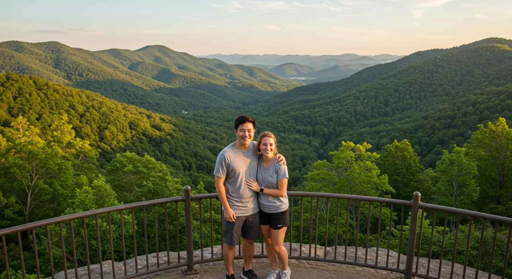 Peaceful mountain escape in North Georgia, perfect for a weekend getaway from Atlanta with stunning fall scenery and outdoor adventures